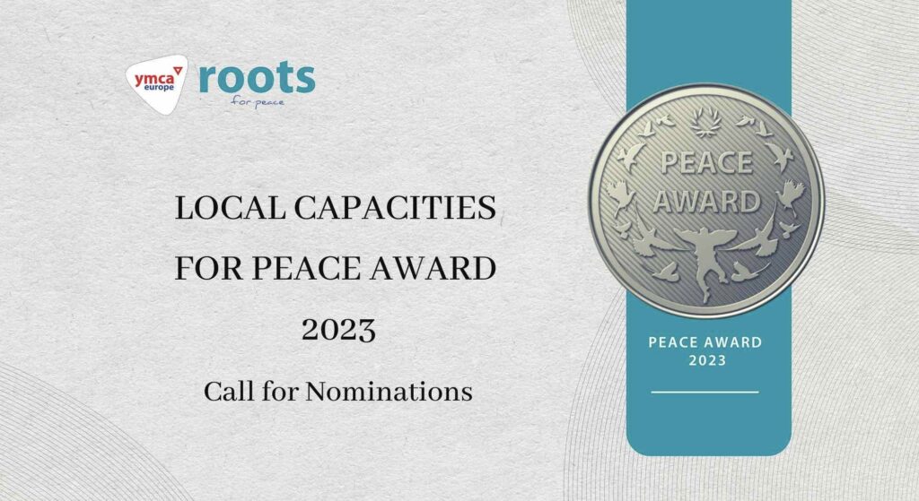 YMCA Europe Roots Peace Award 2023 Call For Nominations